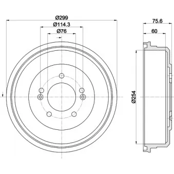 MINTEX MBD423 - Tambour de frein