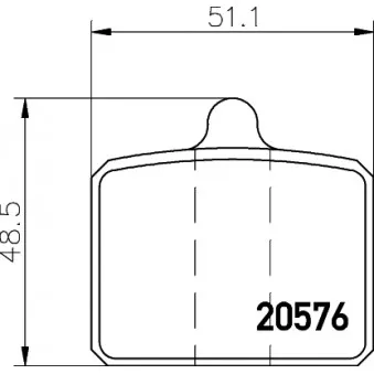 MINTEX MDB1035 - Jeu de 4 plaquettes de frein avant