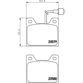 MINTEX MDB1146 - Jeu de 4 plaquettes de frein avant