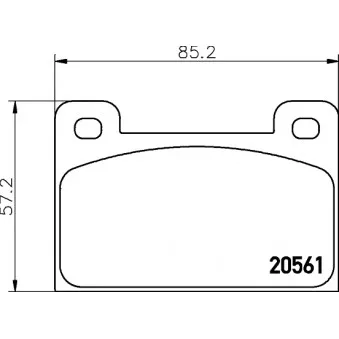 Jeu de 4 plaquettes de frein avant MINTEX OEM 114430281R