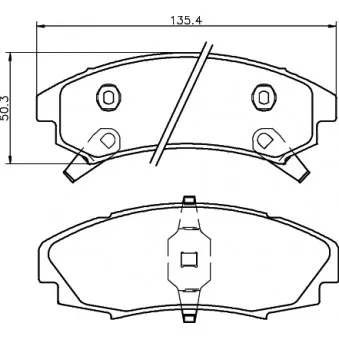 Jeu de 4 plaquettes de frein avant MINTEX [MDB1776]