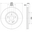 MINTEX MDC1280 - Jeu de 2 disques de frein avant