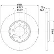 Jeu de 2 disques de frein arrière MINTEX [MDC130]