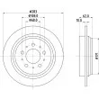 MINTEX MDC1352 - Jeu de 2 disques de frein arrière