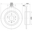 MINTEX MDC1380 - Jeu de 2 disques de frein arrière