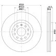 MINTEX MDC1444 - Jeu de 2 disques de frein avant