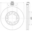 MINTEX MDC1509 - Jeu de 2 disques de frein avant