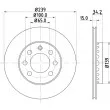 MINTEX MDC1522 - Jeu de 2 disques de frein avant