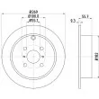 MINTEX MDC1655 - Jeu de 2 disques de frein arrière