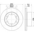 MINTEX MDC1773 - Jeu de 2 disques de frein arrière