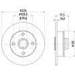 MINTEX MDC1999 - Jeu de 2 disques de frein arrière