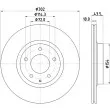 MINTEX MDC2076 - Jeu de 2 disques de frein arrière