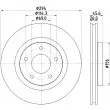 MINTEX MDC2101 - Jeu de 2 disques de frein avant