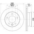 MINTEX MDC2127 - Jeu de 2 disques de frein avant