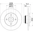 MINTEX MDC2266 - Jeu de 2 disques de frein arrière