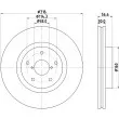 MINTEX MDC2289 - Jeu de 2 disques de frein avant