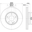 MINTEX MDC2538 - Jeu de 2 disques de frein avant