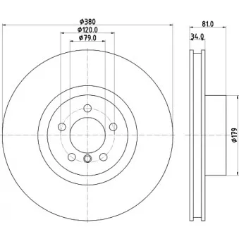 Jeu de 2 disques de frein avant MINTEX OEM LR011591