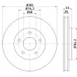 MINTEX MDC2732 - Jeu de 2 disques de frein avant