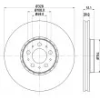 MINTEX MDC2771C - Jeu de 2 disques de frein avant