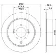 MINTEX MDC2817C - Jeu de 2 disques de frein arrière