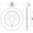 MINTEX MDC2845C - Jeu de 2 disques de frein arrière