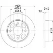 MINTEX MDC2868C - Jeu de 2 disques de frein arrière