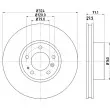 MINTEX MDC833 - Jeu de 2 disques de frein avant