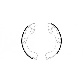 Jeu de mâchoires de frein MINTEX OEM 04495B2080
