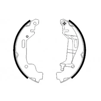 Jeu de mâchoires de frein MINTEX OEM 09214834