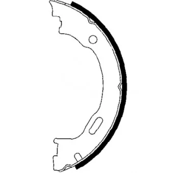 Jeu de mâchoires de frein, frein de stationnement MINTEX OEM K68020626AC