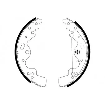 Jeu de mâchoires de frein MINTEX OEM SFS000030