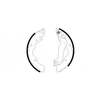 Jeu de mâchoires de frein MINTEX OEM 5830529A10