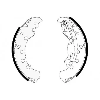Jeu de mâchoires de frein MINTEX OEM 1605458
