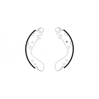 Jeu de mâchoires de frein MINTEX OEM 01432SAA000