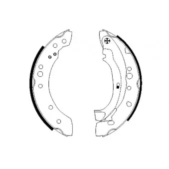 Jeu de mâchoires de frein MINTEX OEM 4241L0