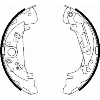 Jeu de mâchoires de frein MINTEX OEM 583053AA00