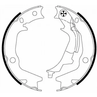 Jeu de mâchoires de frein, frein de stationnement MINTEX OEM 5835038A20