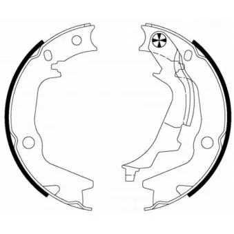 Jeu de mâchoires de frein, frein de stationnement MINTEX OEM 583501JA30