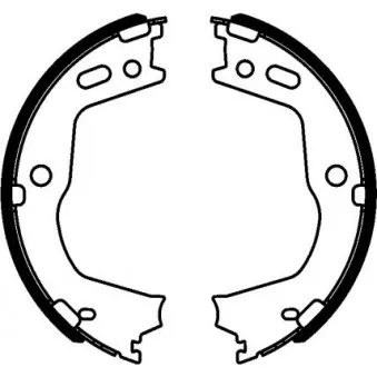 Jeu de mâchoires de frein, frein de stationnement MINTEX OEM 583053MA32