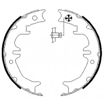 Jeu de mâchoires de frein, frein de stationnement MINTEX OEM 4659028020