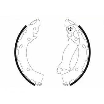 Jeu de mâchoires de frein MINTEX OEM 583053XA00