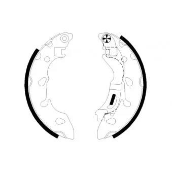 Jeu de mâchoires de frein MINTEX OEM BS512200AA