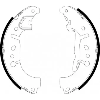Jeu de mâchoires de frein MINTEX OEM 77367099