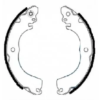 Jeu de mâchoires de frein MINTEX OEM 1606226780