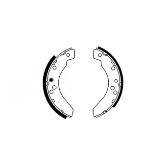 Jeu de mâchoires de frein MINTEX OEM 1570203