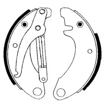 Jeu de mâchoires de frein MINTEX MSK010