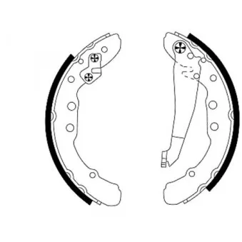 MINTEX MSK093 - Jeu de mâchoires de frein