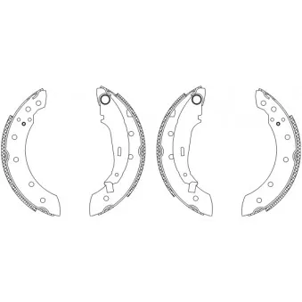 Jeu de mâchoires de frein MINTEX OEM 4251J5