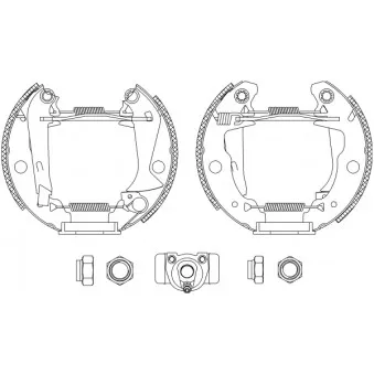 Kit de freins arrière (prémontés) MINTEX OEM 423846